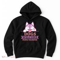 Dogs Welcome People Tolerated Hoodie thumb 0