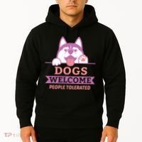Dogs Welcome People Tolerated Hoodie thumb 2