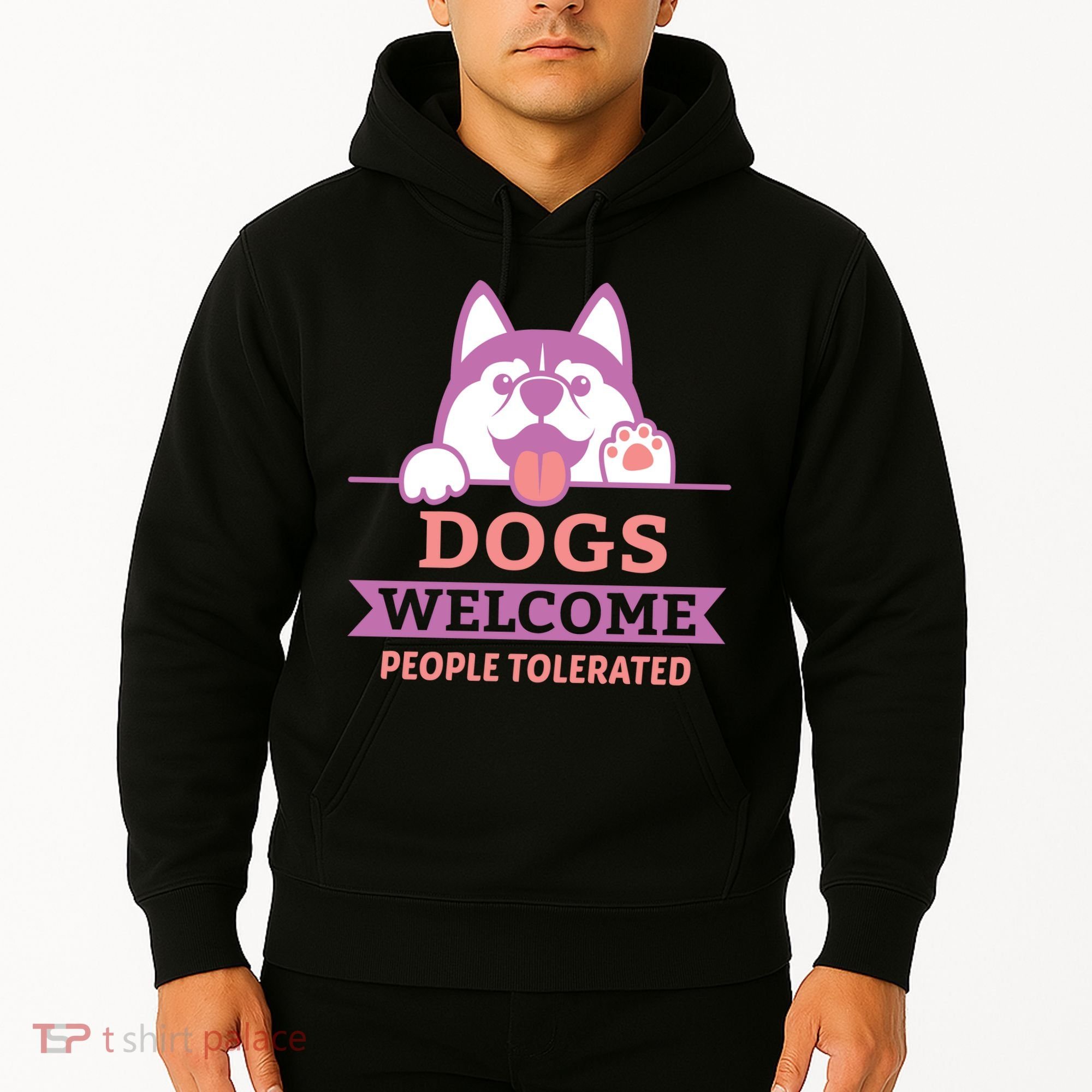 Dogs Welcome People Tolerated Hoodie