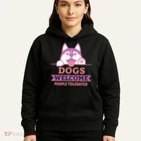 Dogs Welcome People Tolerated Hoodie thumb 5