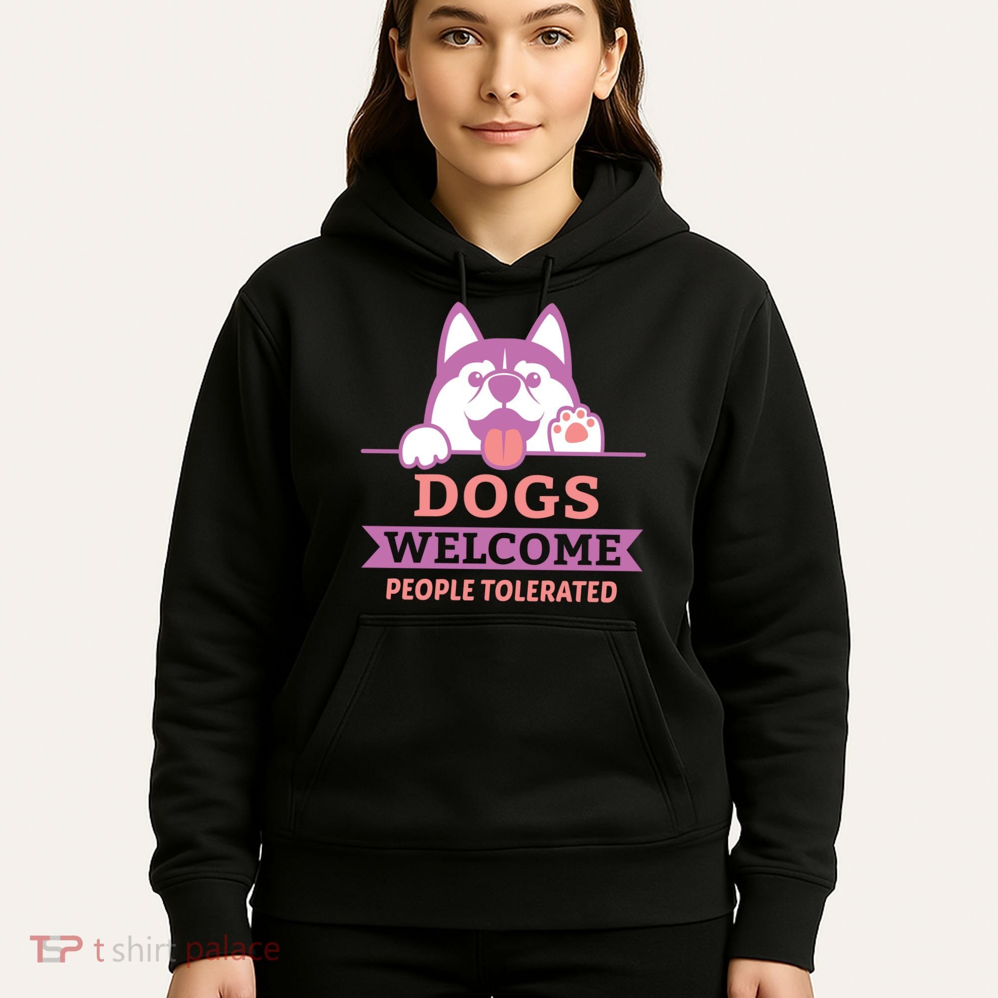 Dogs Welcome People Tolerated Hoodie