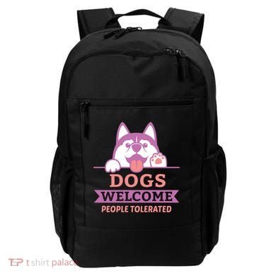 Dogs Welcome People Tolerated Backpack