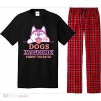 Dogs Welcome People Tolerated Pajama Set thumb 0