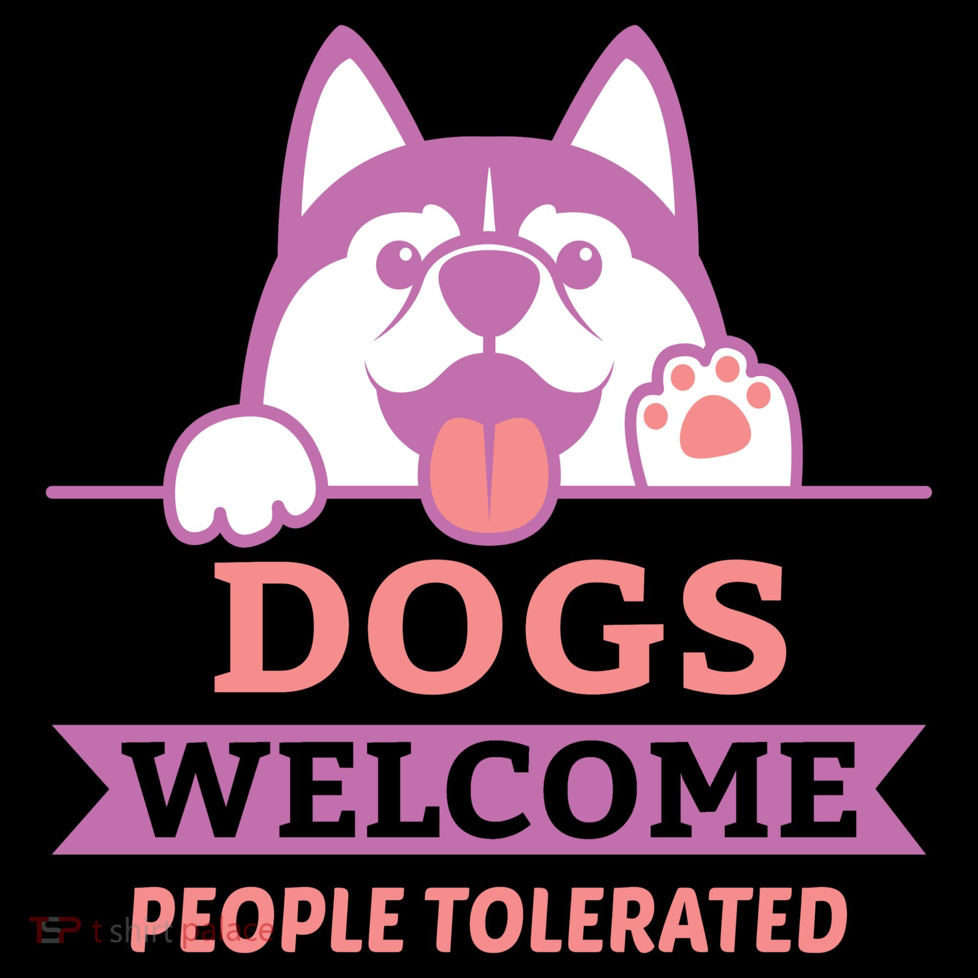 Dogs Welcome People Tolerated Toddler Hoodie
