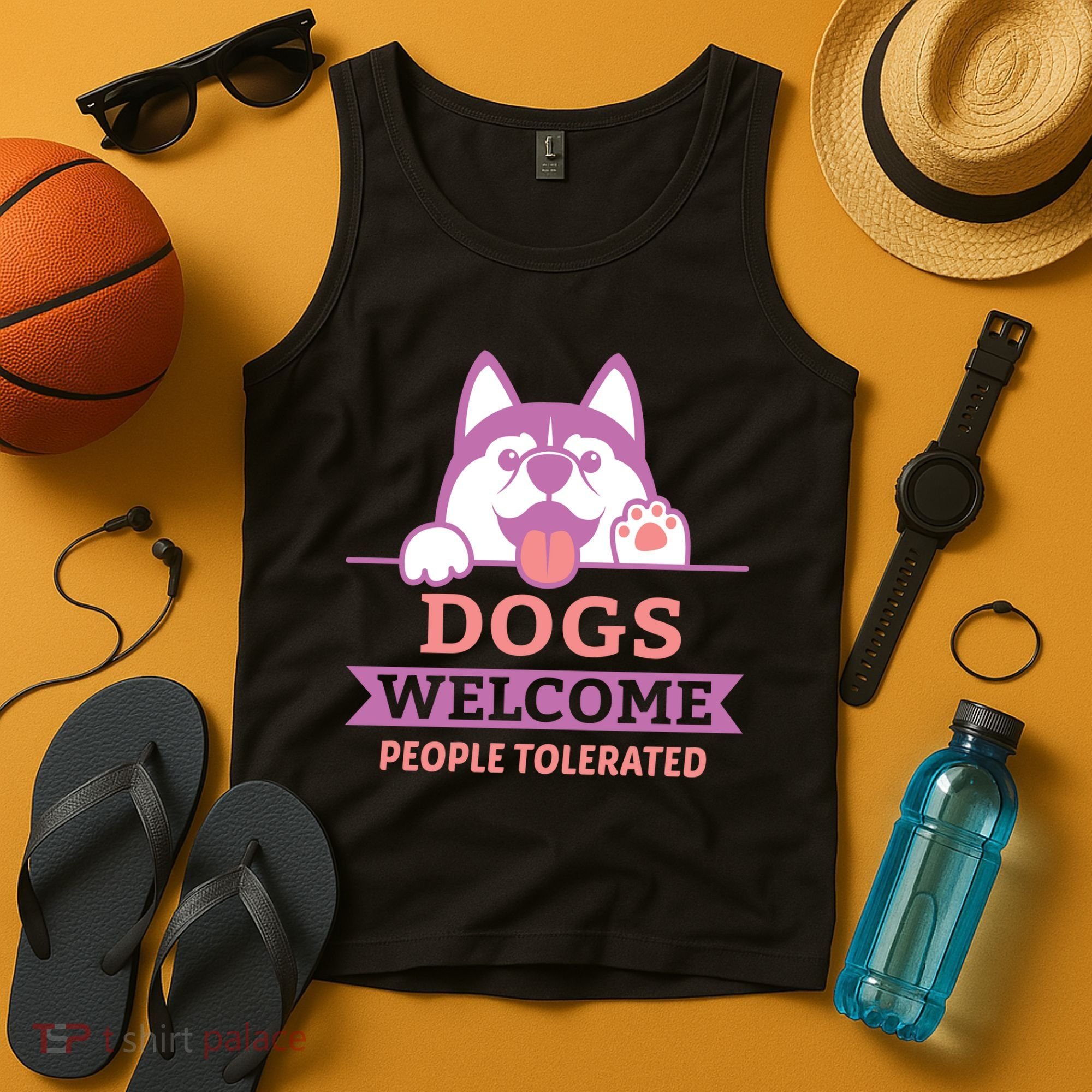 Dogs Welcome People Tolerated Tank Top