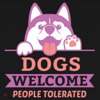 Dogs Welcome People Tolerated Kids Sweatshirt thumb 2