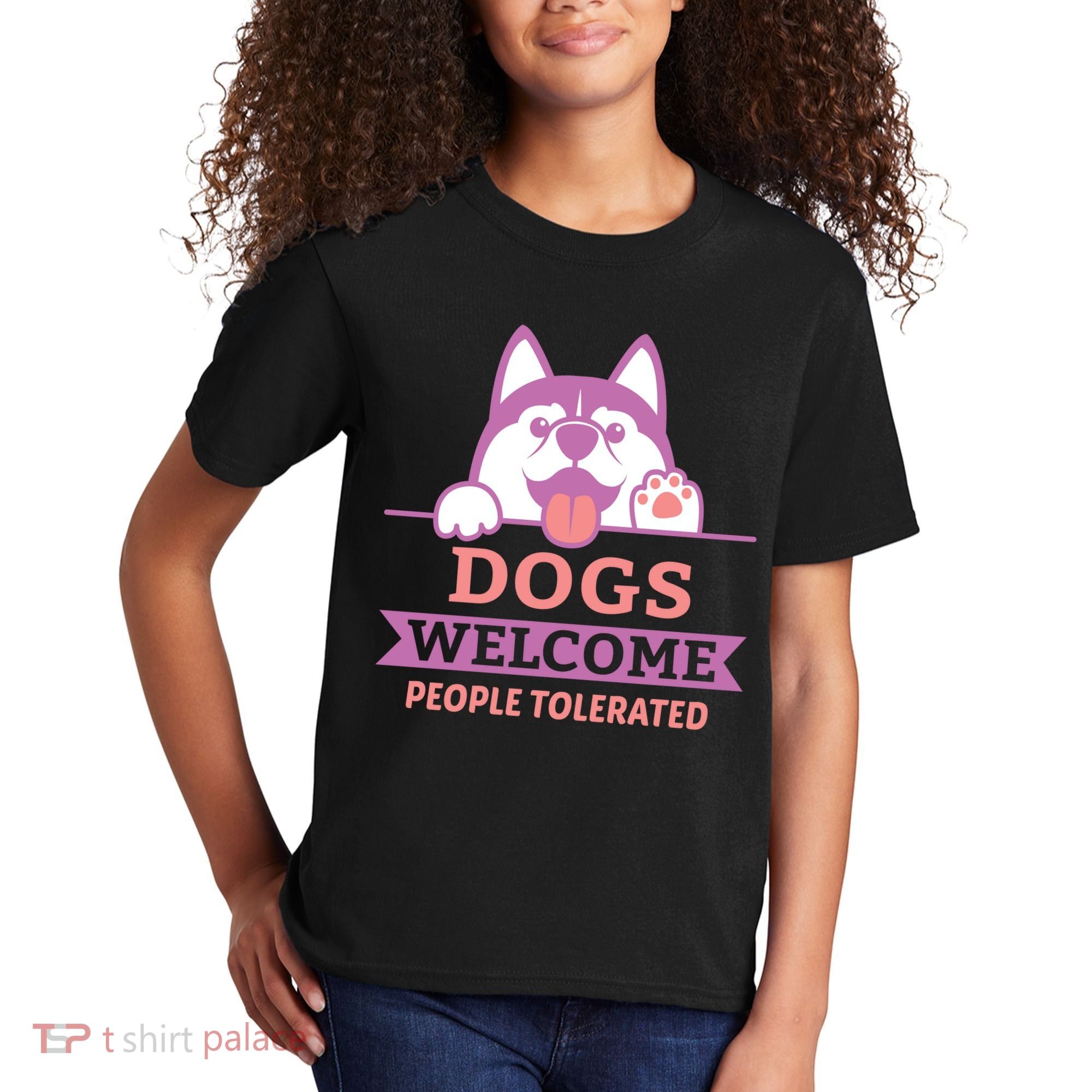 Dogs Welcome People Tolerated Kids T-Shirt