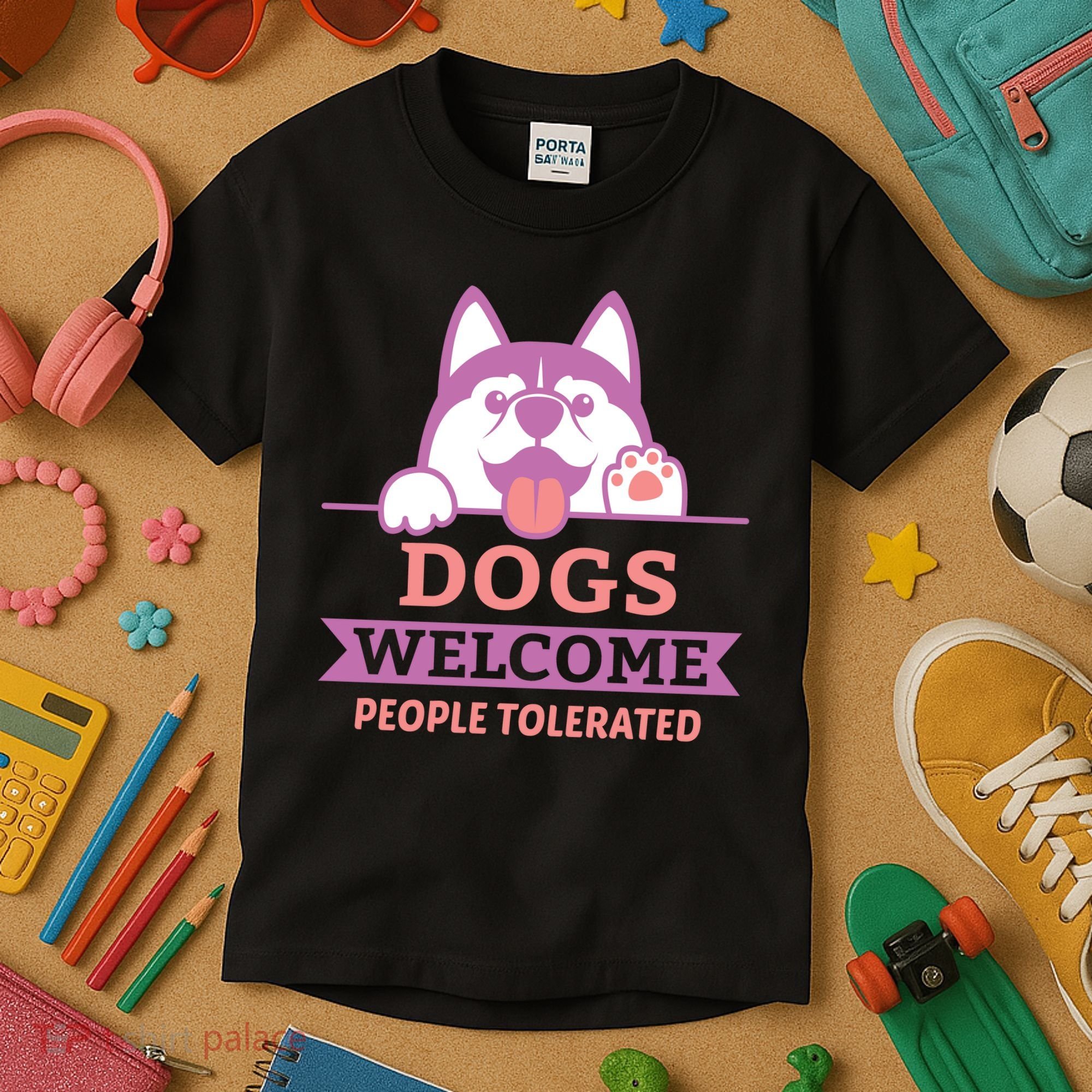 Dogs Welcome People Tolerated Kids T-Shirt