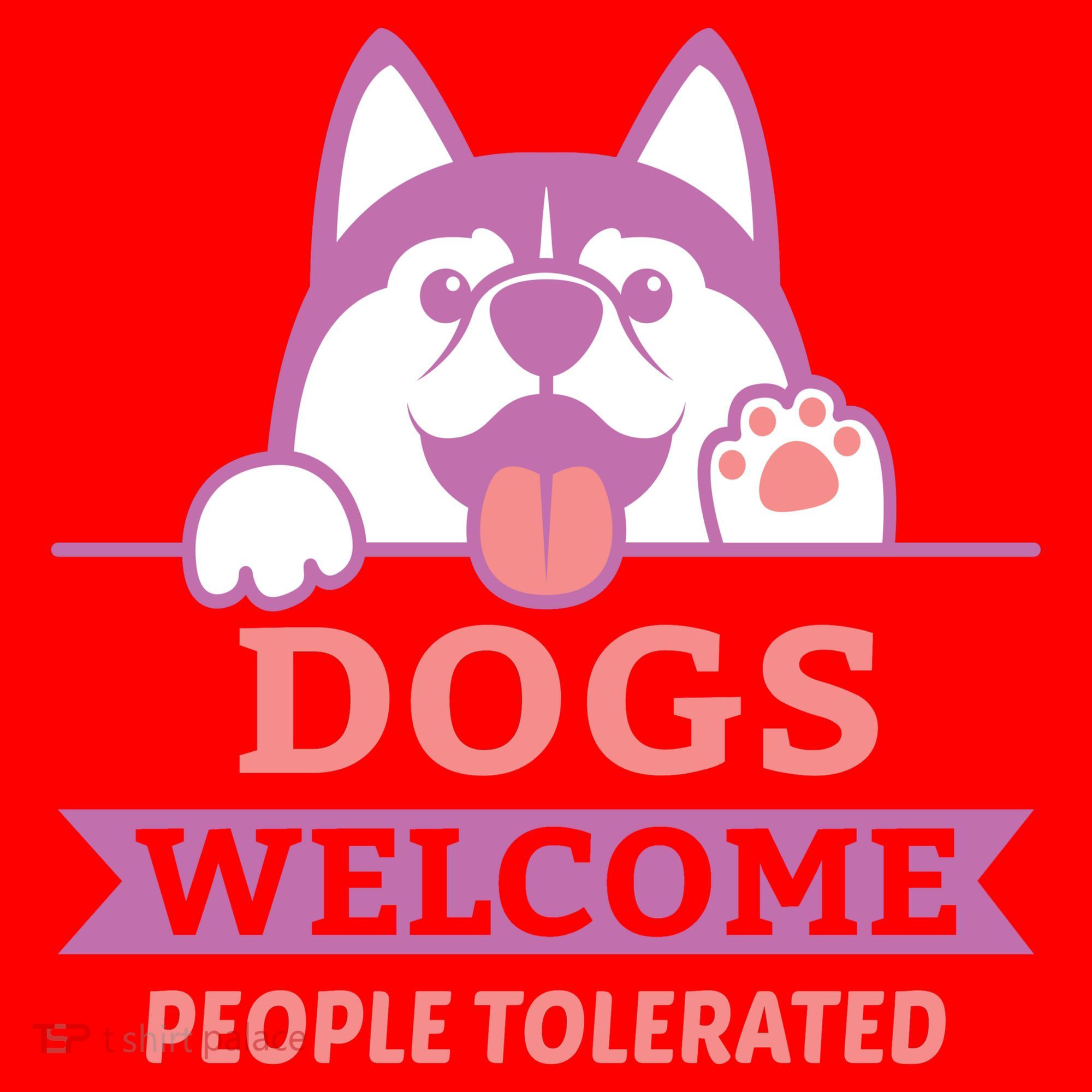 Dogs Welcome People Tolerated Santa Hat