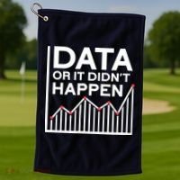 Data Or It DidnT Happen Data Analyst Data Analysis Golf Towel thumb 1