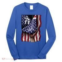 Day Of Independence Us Flag Paintball Funny Gift Long Sleeve Shirt thumb 0