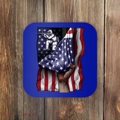 Day Of Independence Us Flag Paintball Funny Gift Coaster