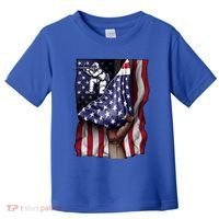 Day Of Independence Us Flag Paintball Funny Gift Toddler T-Shirt thumb 0