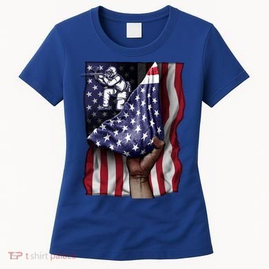 Day Of Independence Us Flag Paintball Funny Gift Women's T-Shirt