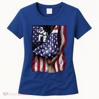 Day Of Independence Us Flag Paintball Funny Gift Women's T-Shirt thumb 0