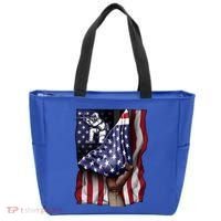 Day Of Independence Us Flag Paintball Funny Gift Tote Bag thumb 0