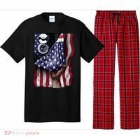 Day Of Independence Us Flag Sousaphone Tuba Meaningful Gift Pajama Set thumb 0