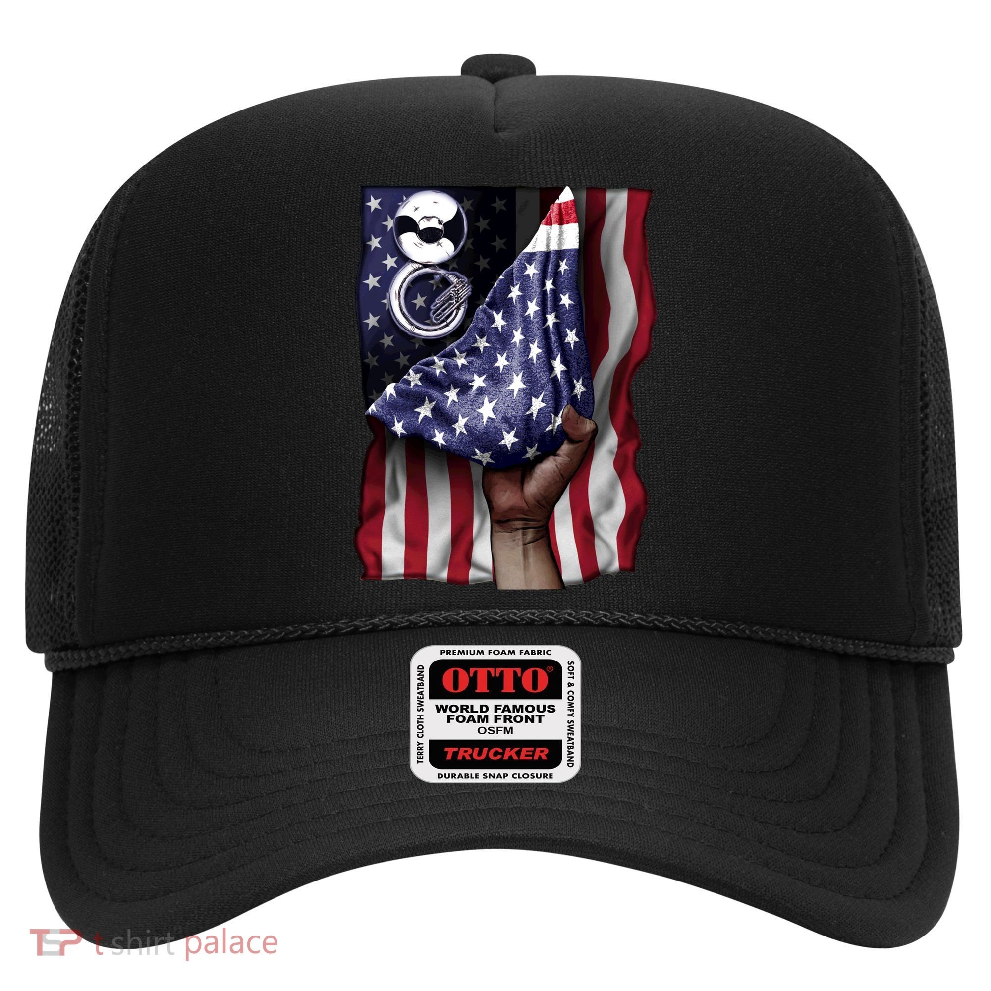 Day Of Independence Us Flag Sousaphone Tuba Meaningful Gift Hat