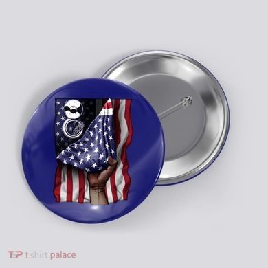 Day Of Independence Us Flag Sousaphone Tuba Meaningful Gift Button