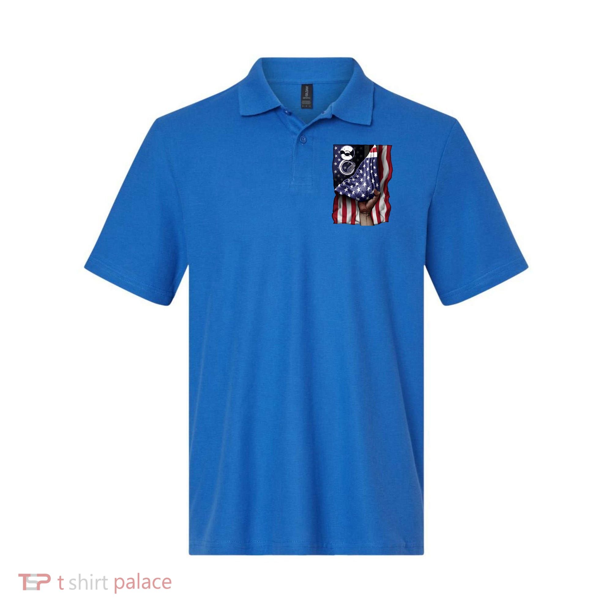 Day Of Independence Us Flag Sousaphone Tuba Meaningful Gift Polo