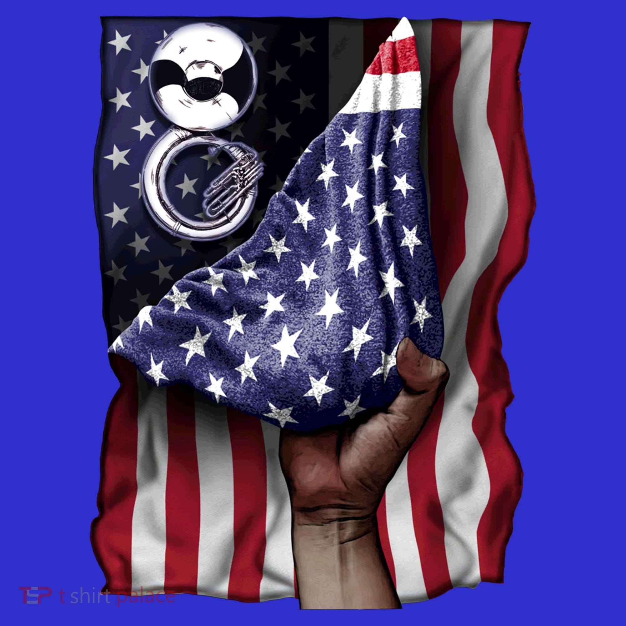 Day Of Independence Us Flag Sousaphone Tuba Meaningful Gift Baby Bodysuit
