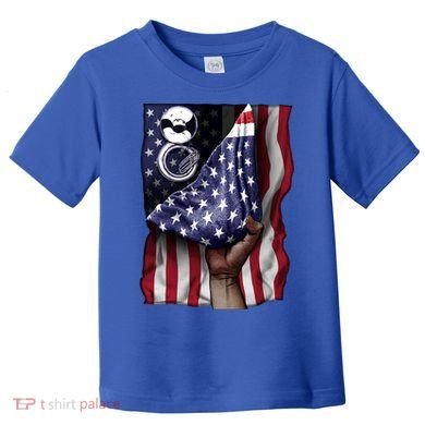 Day Of Independence Us Flag Sousaphone Tuba Meaningful Gift Toddler T-Shirt