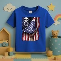 Day Of Independence Us Flag Sousaphone Tuba Meaningful Gift Toddler T-Shirt thumb 3