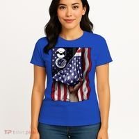Day Of Independence Us Flag Sousaphone Tuba Meaningful Gift Women's T-Shirt thumb 4