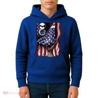 Day Of Independence Us Flag Sousaphone Tuba Meaningful Gift Kids Hoodie thumb 4