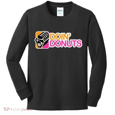 Doin' Donuts Kids Long Sleeve Shirt