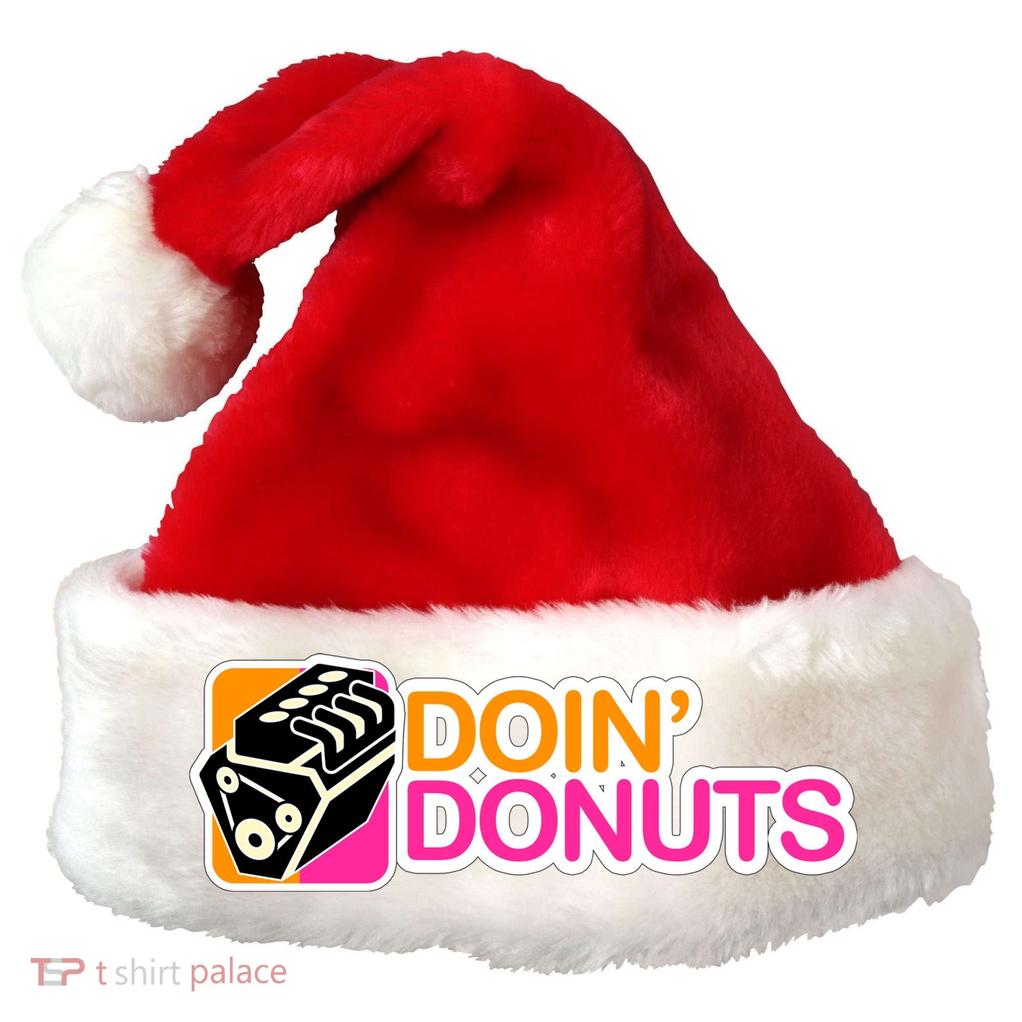 Doin' Donuts Santa Hat