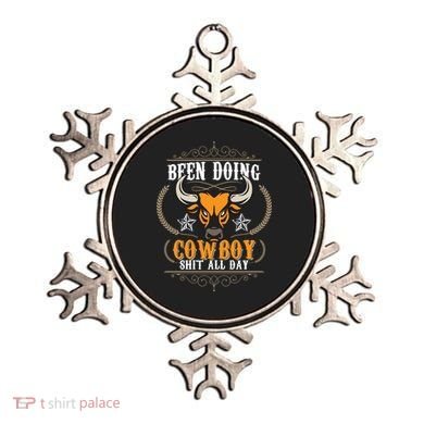 Doing Cowboy Shit All Day Ornament