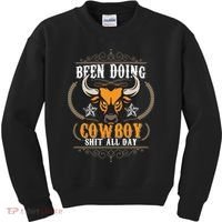 Doing Cowboy Shit All Day Kids Sweatshirt thumb 0