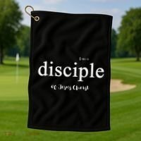 Disciple Of Jesus Christ Gospel Theme Golf Towel thumb 1
