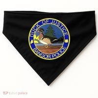 Duck Of Justice Bangor Police USA-Made Doggie Bandana thumb 0