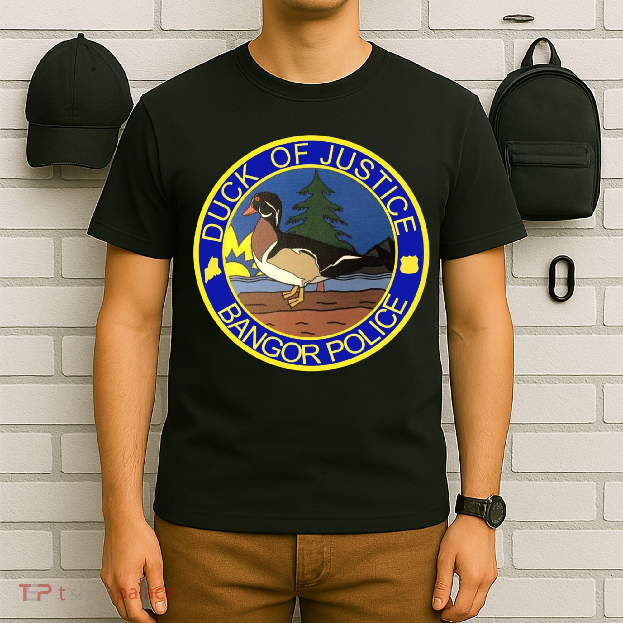 Duck Of Justice Bangor Police T-Shirt