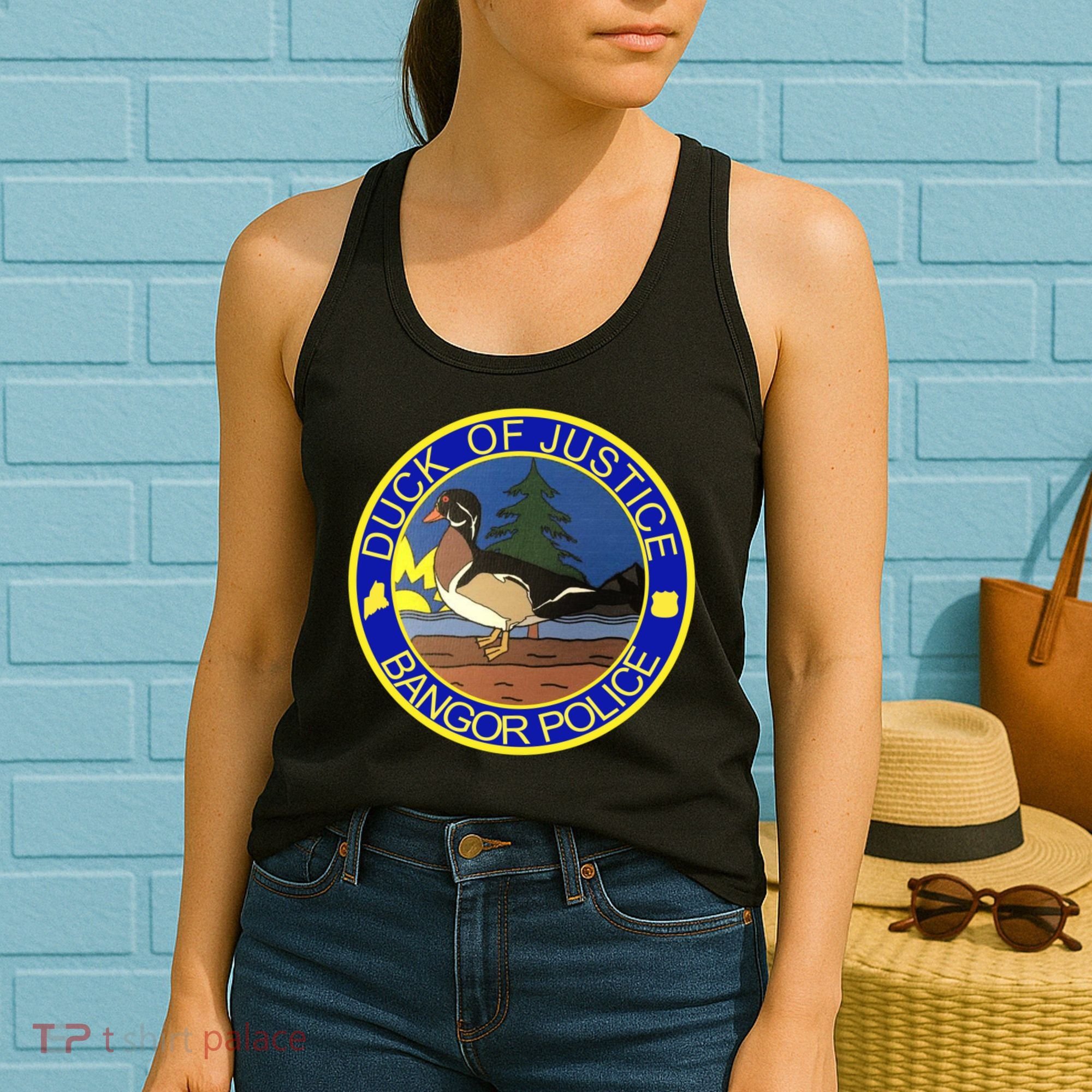Duck Of Justice Bangor Police Women's Tank Top