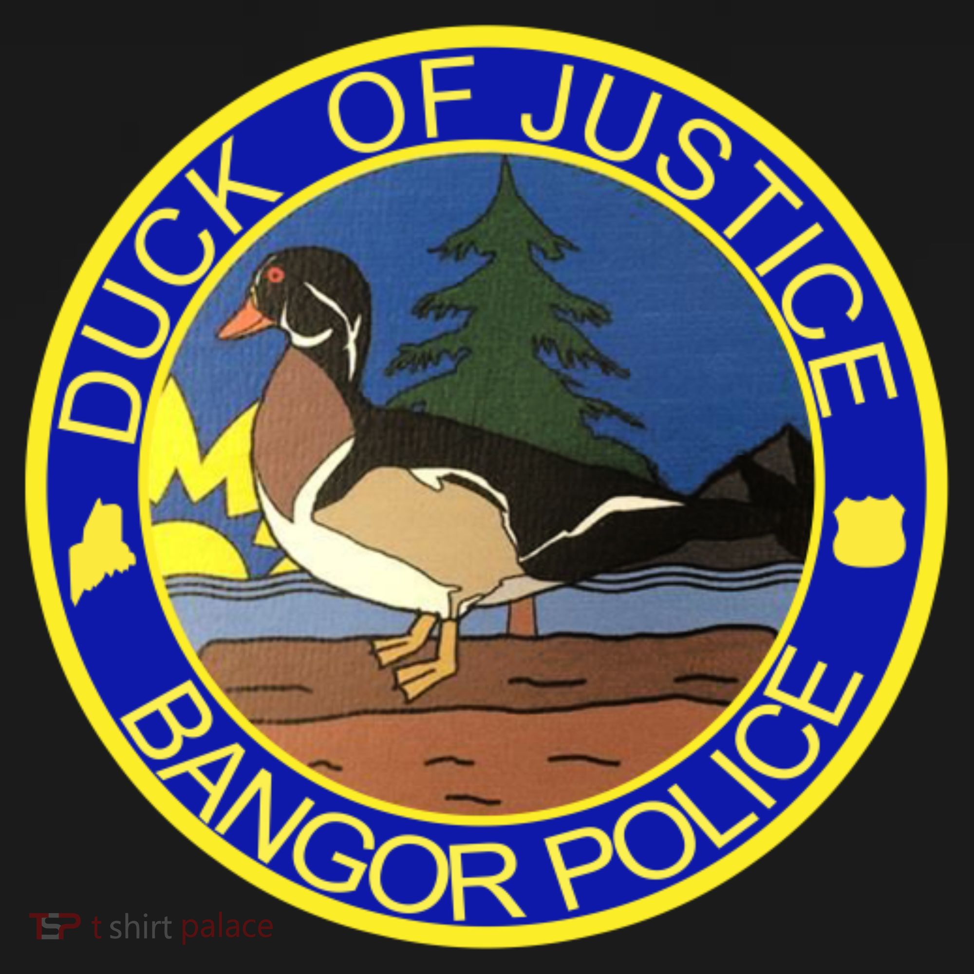 Duck Of Justice Bangor Police Toddler Hoodie
