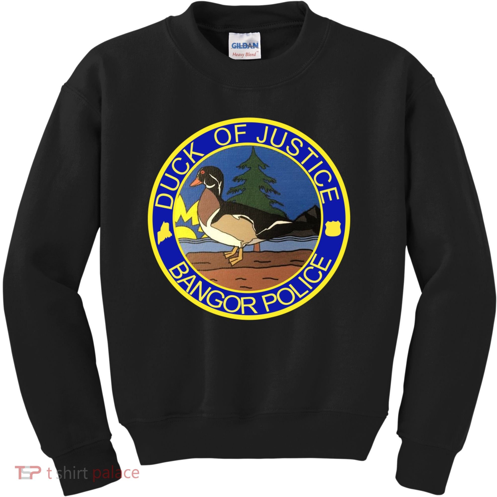 Duck Of Justice Bangor Police Kids Sweatshirt