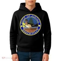 Duck Of Justice Bangor Police Kids Hoodie thumb 4