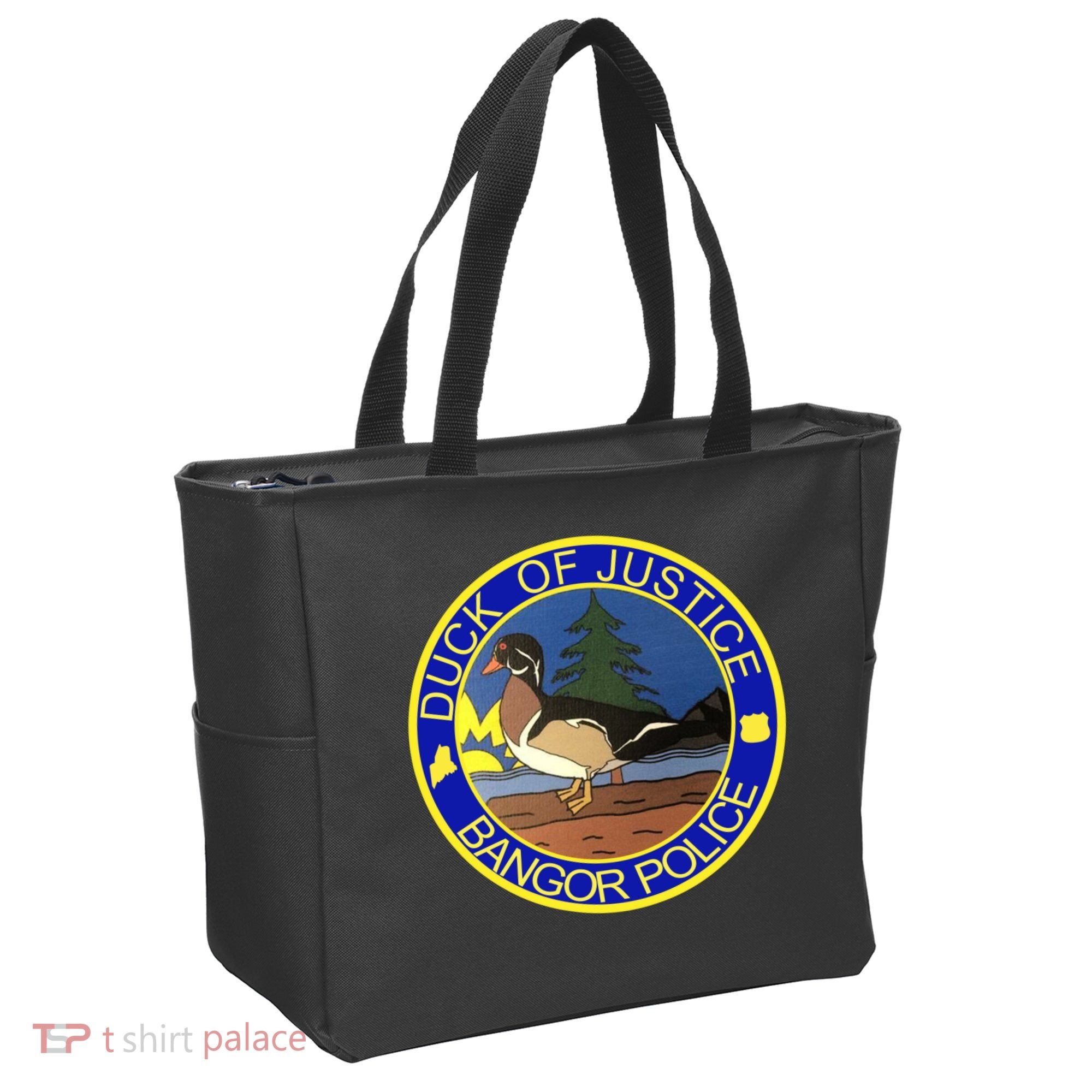 Duck Of Justice Bangor Police Tote Bag