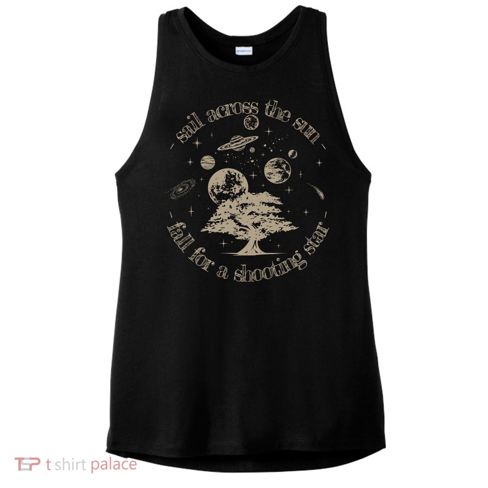 Drops Of Jupiter Inspired Music Lover Gift Garment Dyed Ladies PosiCharge Tri-Blend Wicking Tank