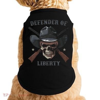 Defender Of Liberty Skull Doggie Tank