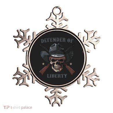 Defender Of Liberty Skull Ornament