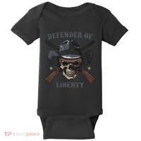 Defender Of Liberty Skull Baby Bodysuit thumb 0