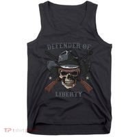 Defender Of Liberty Skull Tank Top thumb 0