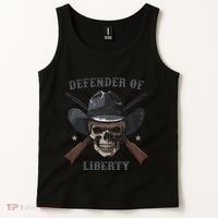 Defender Of Liberty Skull Tank Top thumb 2