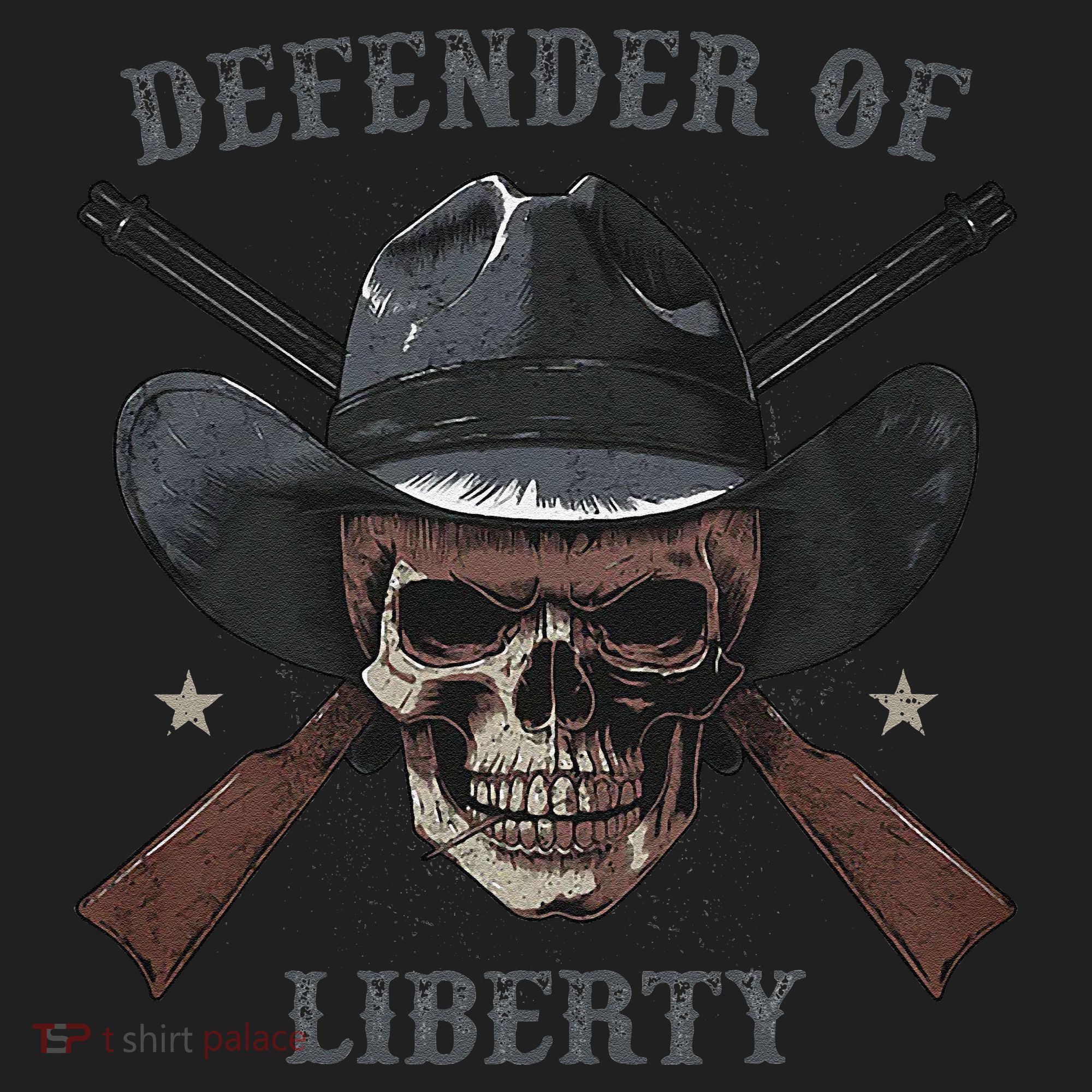 Defender Of Liberty Skull Golf Towel