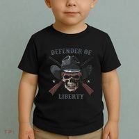 Defender Of Liberty Skull Toddler T-Shirt thumb 2