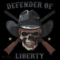 Defender Of Liberty Skull Women's T-Shirt thumb 6